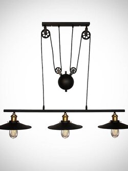 โคมไฟห้อยลอฟท์ 9115/3 รอกวินเทจ ดีไซน์ลอฟท์