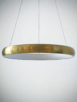 โคมไฟแขวนวงแหวน X618-600MM สีทอง สไตล์โมเดิร์น