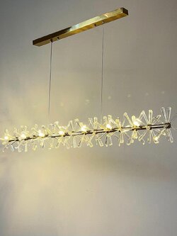 โคมไฟแขวน SP1119/1000 โมเดิร์นหรูหรา พร้อมแท่งแก้วดีไซน์เด่น