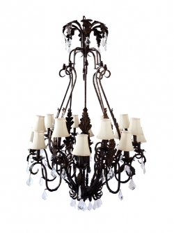 โคมไฟระย้าคลาสสิก F-8030/16 หรูหรา สไตล์วินเทจ