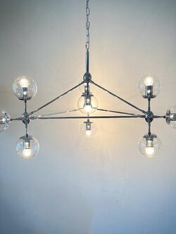 โคมไฟแขวน SP1011-10 (S) ลูกแก้วใสทรงโมเลกุล