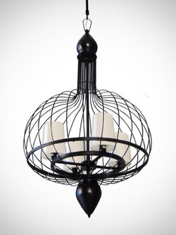 โคมไฟแขวน 1667D ทรงกรงนกวินเทจ เพดานสูงสวยเด่น