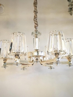 โคมไฟระย้า 8813/6 Gold โลหะคริสตัลหรูหรา