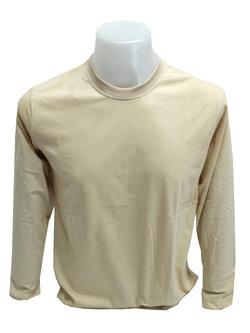เสื้อยืดแขนยาวสีครีม สีกากี SUPER COTTON