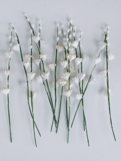 ดอกไม้ประดิษฐ์, ดอกไม้กระดาษสา, ดอก gypsophila, ดอกยิปโซ, ดอกยิปโซก้าน เกสรสีขาว งานประดิษฐ์ตกแต่งของชำร่วย, ดอกไม้ทำพานพุ่ม,พานพวงมาลัย, พานรับไหว้, ขนาด 1 cm. สีขาว