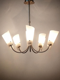 โคมไฟห้อย 534/5 หลอดแก้วขาวดีไซน์โมเดิร์น