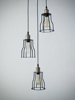 โคมไฟแขวน K907-3 ลอฟท์ 3 ดวง ดีไซน์เล่นระดับ