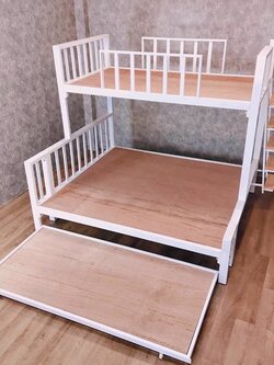 A101-SL เตียงเหล็ก 6ฟุต บน 3.5ฟุต สไลด์3ฟุต