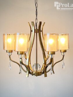 โคมไฟระย้า 8269-6H สีทองคลาสสิก