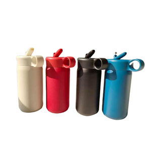 กระบอกน้ำสุญญากาศ มีหลอดดูดน้ำ หูคล้อง 350 ml.