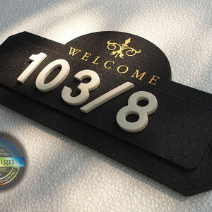 ป้ายบ้านเลขที่สวยๆ ป้ายทะเบียนบ้านวินเทจ ป้ายเลขบ้านและป้ายชื่อบ้าน ป้ายเลขที่ห้องพัก วัสดุหินทรายเทียม