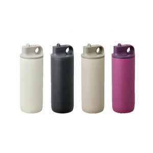 กระบอกน้ำสุญญากาศ พร้อมหลอดดูด 550 ml.