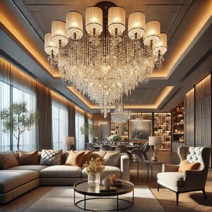 การเลือกโคมไฟระย้าเพื่อตกแต่งบ้านให้สวยโดดเด่น