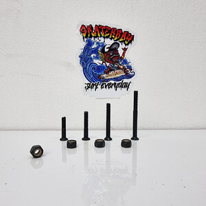 [0309] น็อตดำยึดทรัค ยาว 20 25 27 28 30 35 40 53 mm ตัวผู้ ตัวเมีย คือ1คู่ ตรงรุ่นสำหรับสเก็ตบอร์ด