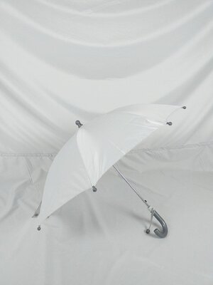 ร่มเด็ก ร่ม ขนาด 16 นิ้ว เคลือบยูวีด้านใน โครงเหล็ก ซี่สีดำ 8 ก้าน ด้ามพลาสติก ผลิตในไทย คัน 160-ขาวเทา20 2021-11-15 12:00:22 2023-11-29 16:21:31