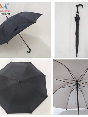 ร่มยาว ขนาด 28 นิ้ว ผ้าเคลือบยูวี สีดำ โครงเหล็ก ซี่8 ก้าน ด้ามไม้เท้า ผลิตในไทย ชิ้น 28141-2 2020-07-07 14:59:31 2023-10-24 14:54:53