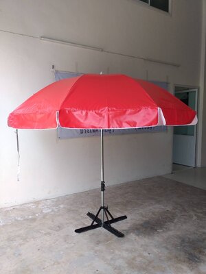 ร่มสนาม 50 นิ้ว สีแดง ผ้าใบคลูนิล่อนหน้าเดียว โครงชุบโครเมี่ยม แข็งแรง ผลิตในไทย ชิ้น 50 สีแดง 2021-06-07 16:39:20 2021-07-10 13:32:23