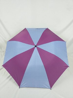 ร่มพับ 2 ตอน ผ้าสีม่วงสลับสีม่วงอมฟ้า โครงเหล็กซี่ 8 ก้าน ด้ามพลาสติก ผ้ากันยูวี ผลิตในไทย ชิ้น 207#สี25+41 2020-08-28 11:11:55 2023-10-28 14:33:58