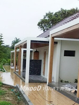 DIY by MwooD : เปลี่ยนเสาเหล็ก 4"x4" ให้เป็นเสาไม้ขนาด 4"x4"