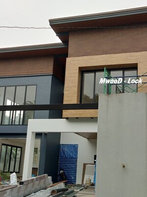 ผนังและฝ้าเพดานเมทัลชีตลายไม้ MwooD LOCK บ้านลูกค้าซอยวิภาวดี 58 ดอนเมือง กทม.