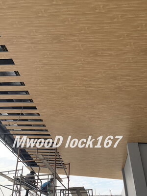 ผลงาน MwooD LOCK167 : ฝ้าเพดานลายไม้ร่องชิดหน้ากว้าง 167 mm (6.5")