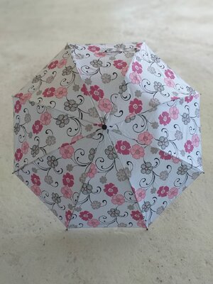 ร่มพับ 2 ตอน กันยูวี ลายดอกไม้สดใสน่ารัก โครงเหล็ก ซี่ 8 ก้าน มือกาง ด้ามพลาสติก ผลิตในไทย ชิ้น 204-1#บานเย็น 2023-10-28 13:33:40 2023-10-28 13:34:58