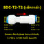 ข้อต่อตรง เช็ควาล์ว,Check valve,วาล์วกันกลับ (1/4OD x 1/4OD) สวมเร็ว Speed Fit 10 Pcs.