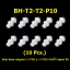 Bulk Head Adapter (1/4OD x 1/4OD) สวมเร็ว Speed Fit 10 Pcs.
