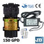 ปั๊มอัด (ผลิต) 150GPD JD + หม้อแปลงไฟ 24VDC + ข้อต่อ