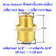 ข้อลดเหลี่ยมทองเหลือง เกลียวนอก (Male) x เกลียวนอก (Male)